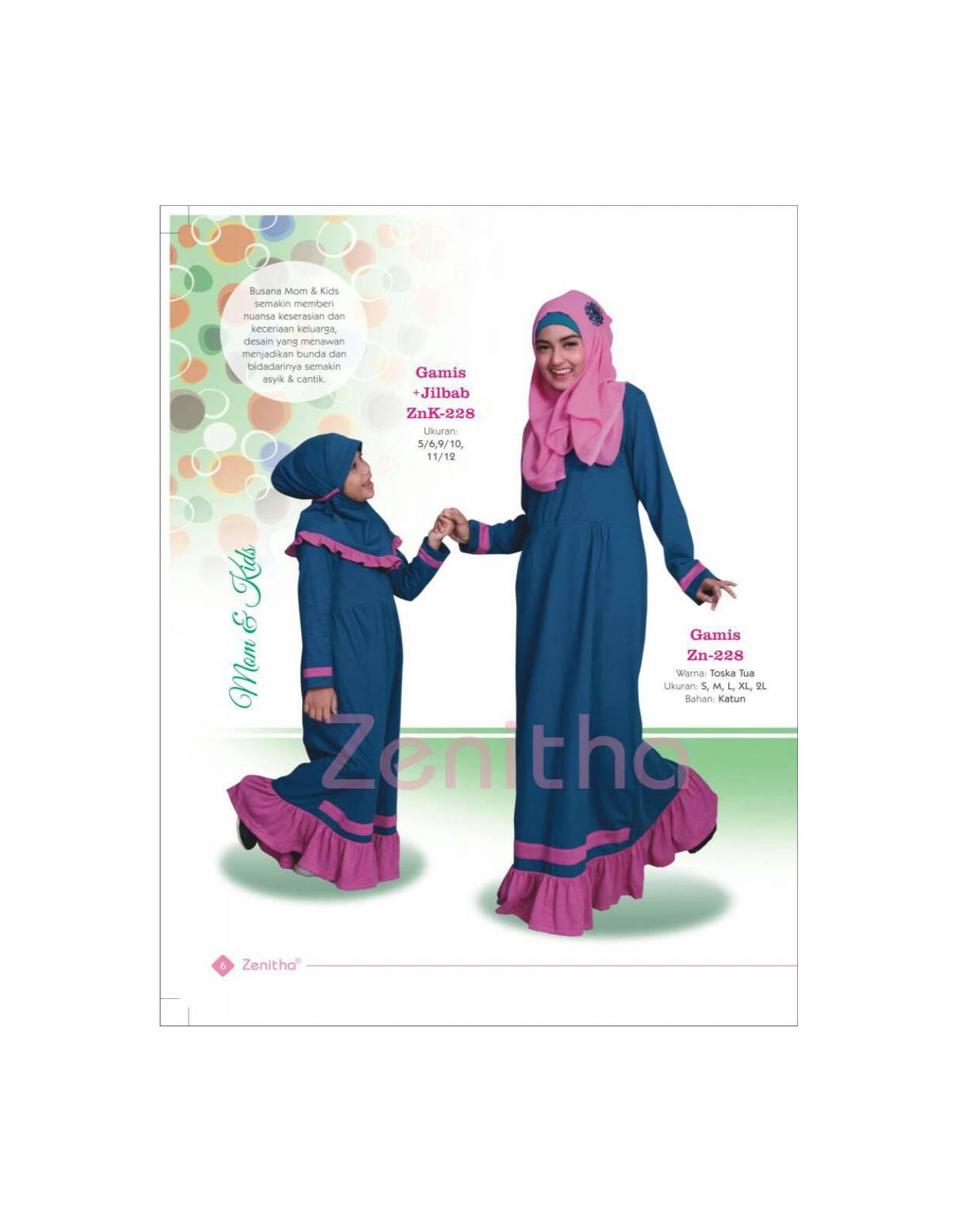 Gamis Anak ZENITHA - ZNK 228/Jual Baju Muslim Anak
