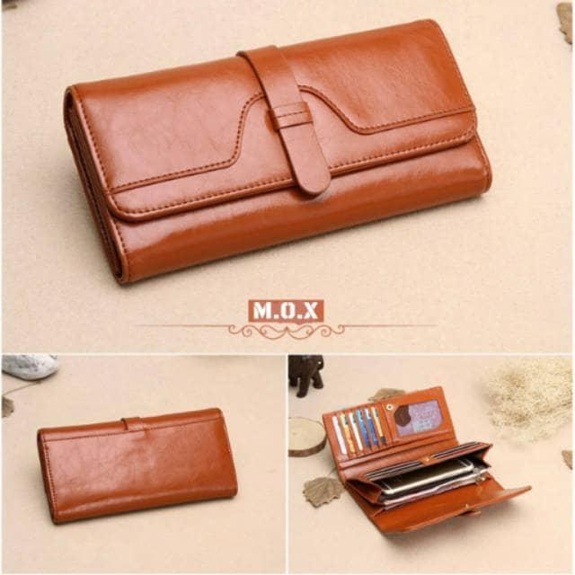 Jual Pusat Grosir Dompet Kulit Wanita Wallet Fashion Panjang Lipat Murah 4 Promo