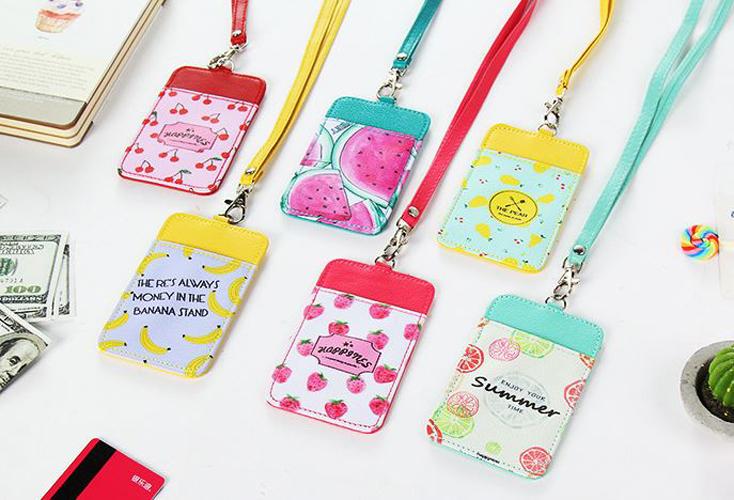 tempat kartu busway ID card case kartun motif buah stationary stk012 tempat kartu busway ID card case kartun motif buah stationary stk012