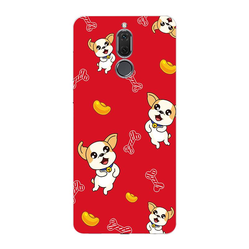 HUAWEI1 Selubung Ponsel 7 Plus Keberuntungan Anjing Meriah Merah Tahun Baru Tahun Baru
