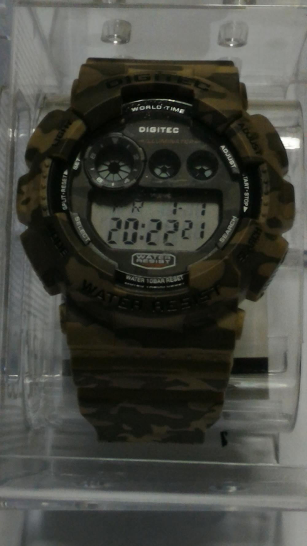 Jam tangan wrist watch Digital brown loreng camo tan gurun army outdoor waterproof tahan air gta pes dota digitec celana jeans hoodie jaket topi sepatu di lapak SALE STOKIST sale_stokist