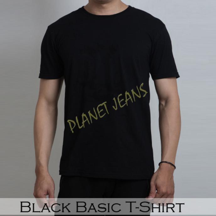 Baju Kaos Oblong Pria / Cowok Warna Hiitam-Navy-Tosca-Putih-Merah-Biru - Hbvzpq