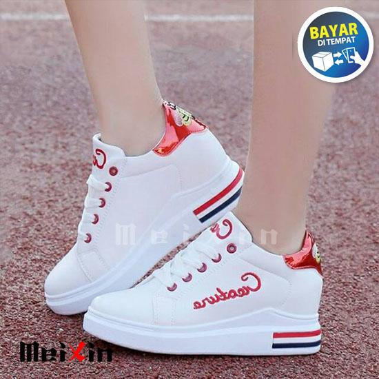 MeiXin SEPATU WANITA SNEAKER FX CICO MERAH / BIRU