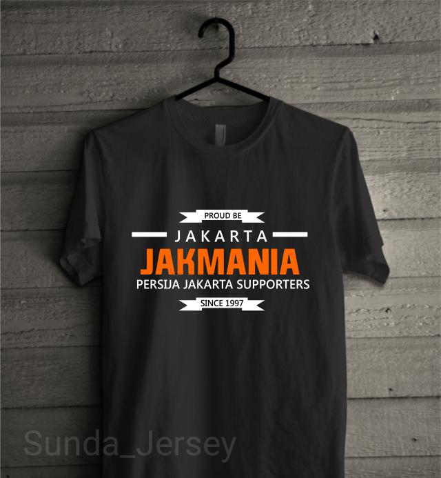 KAos Baju Combed 30S Distro Proud To Be Jakarta Persija Jakmania Suppo