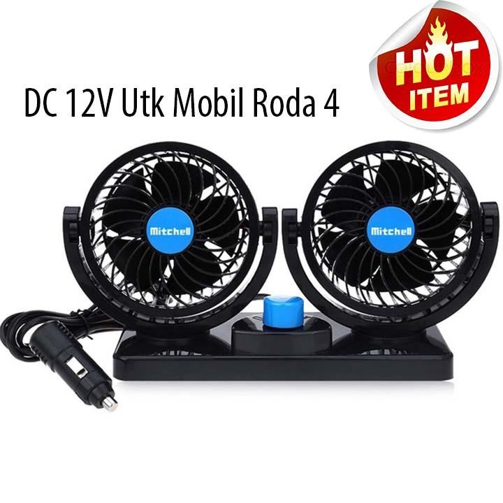 Mitchell HX-303 dc 12v Kipas Angin Khusus Mobil Roda 4 - Biru