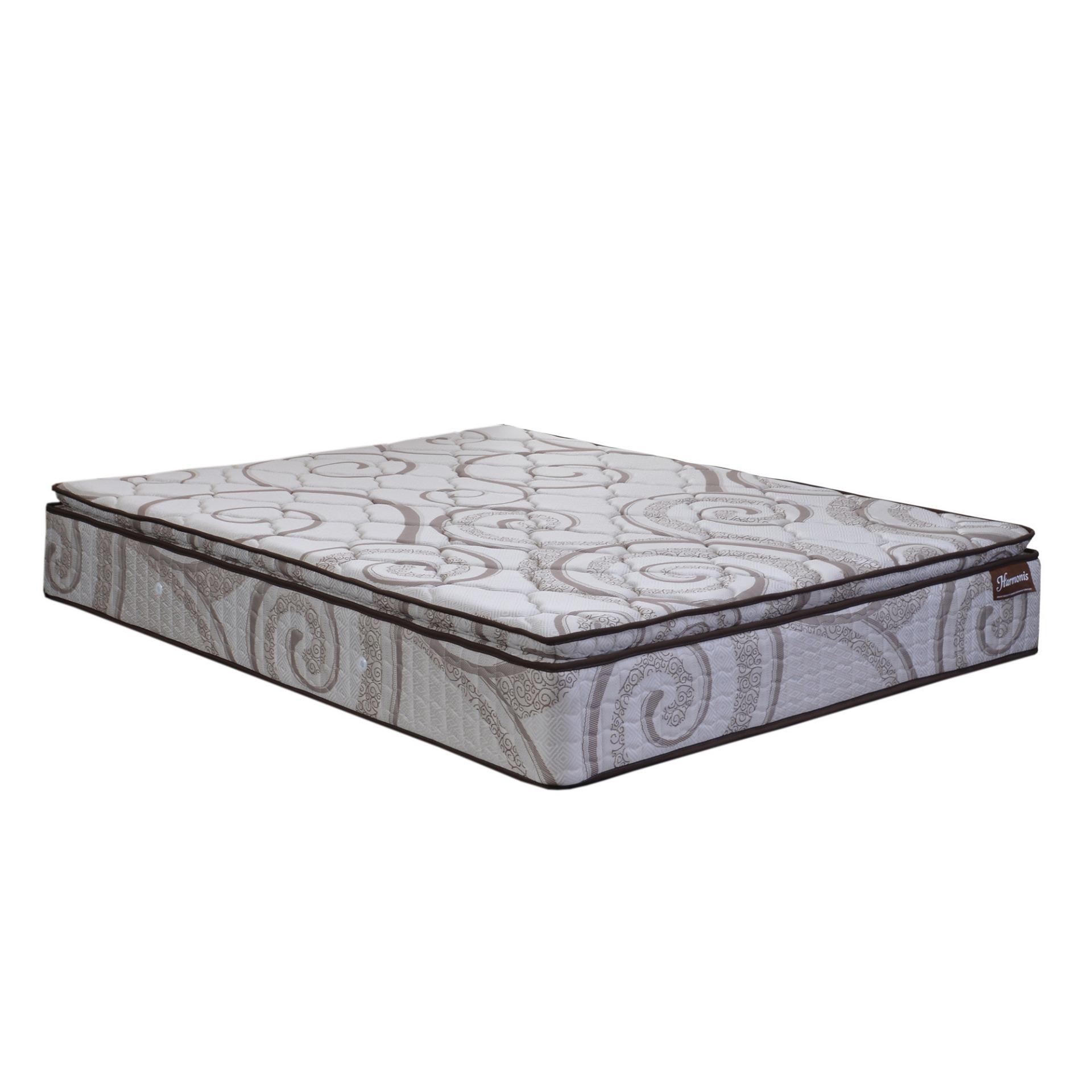 Romance Springbed Harmonis Pillow Top Size 200 x 200 - Mattress Only - Coklat - Khusus Jabodetabek