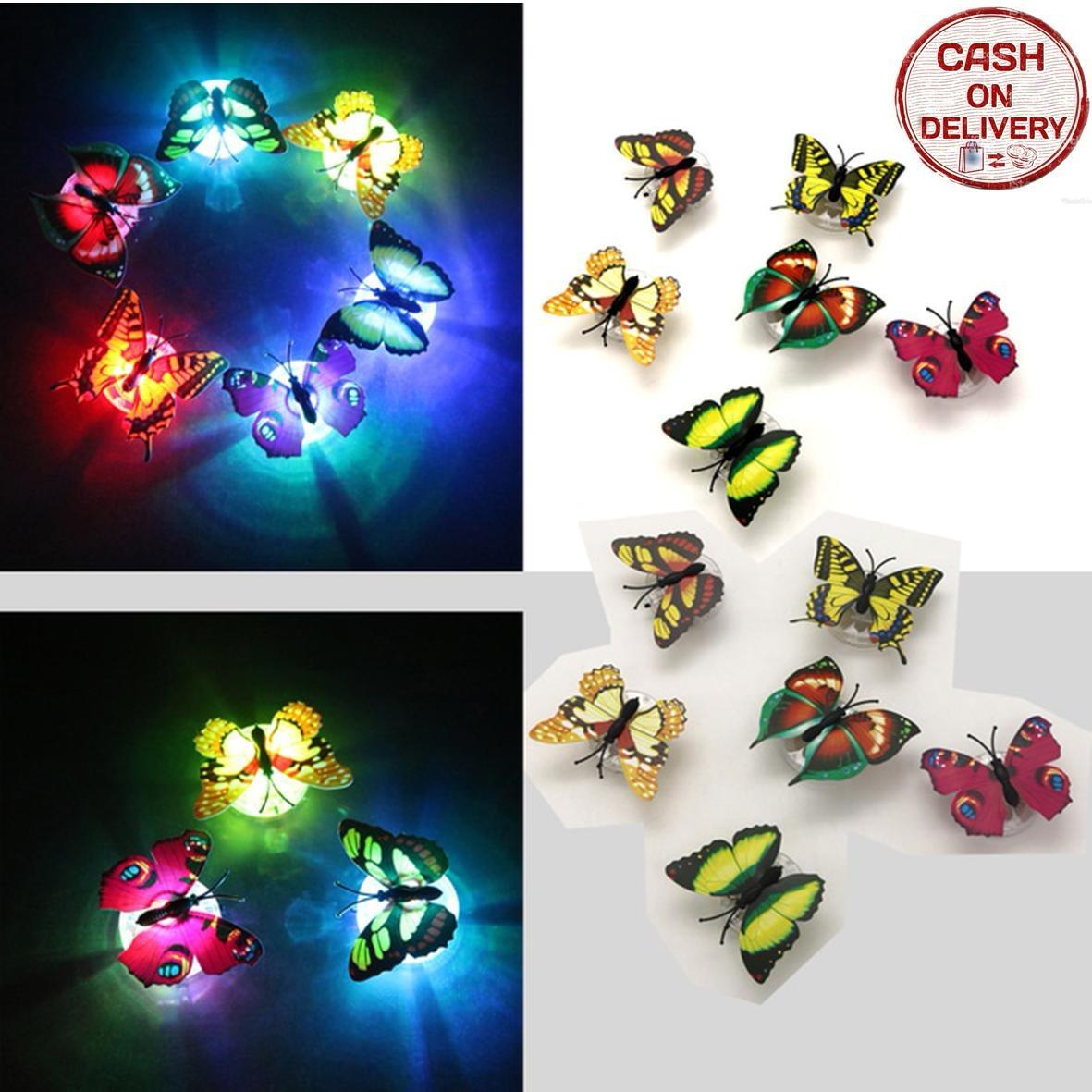 Kado Unik-- Lampu Kupu Led Dekorasi Kamar / Butterfly Night Light / Lampu Kamar Tidur / Lampu Led / Lampu Led Hias Kamar / Lampu Led Glow In The Dark / Lampu Kamar Tidur Murah