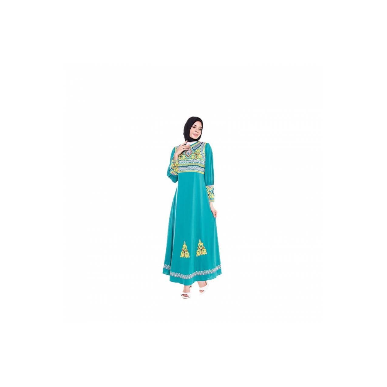 Gamis Brokat / Vamosh Abaya syar'i Branded Java7 HNS 216