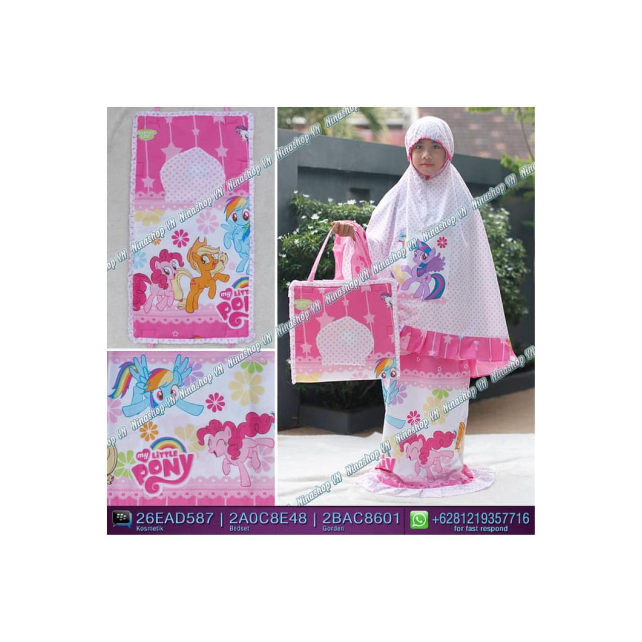 MUKENAH TERBARU Jual Mukena anak motif Little Pony