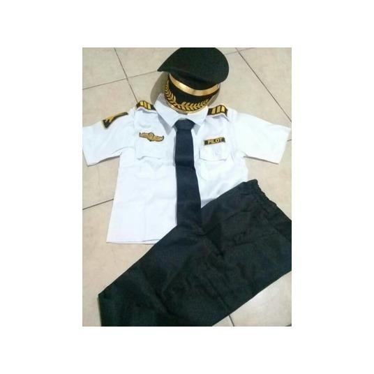 Seragam Anak Pilot Ukuran 5 - 6 thn| Baju Karnaval | Kostum Anak Pilot