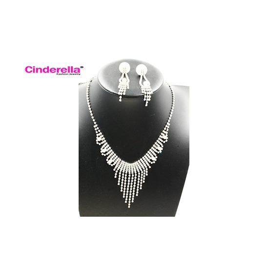 Kalung Set Perhiasan Pengantin Kalung Anting Pesta Aksesoris Wanita