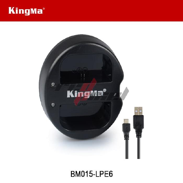 KINGMA BM015-LPE6 DUAL CHARGER FOR CANON LP-E6