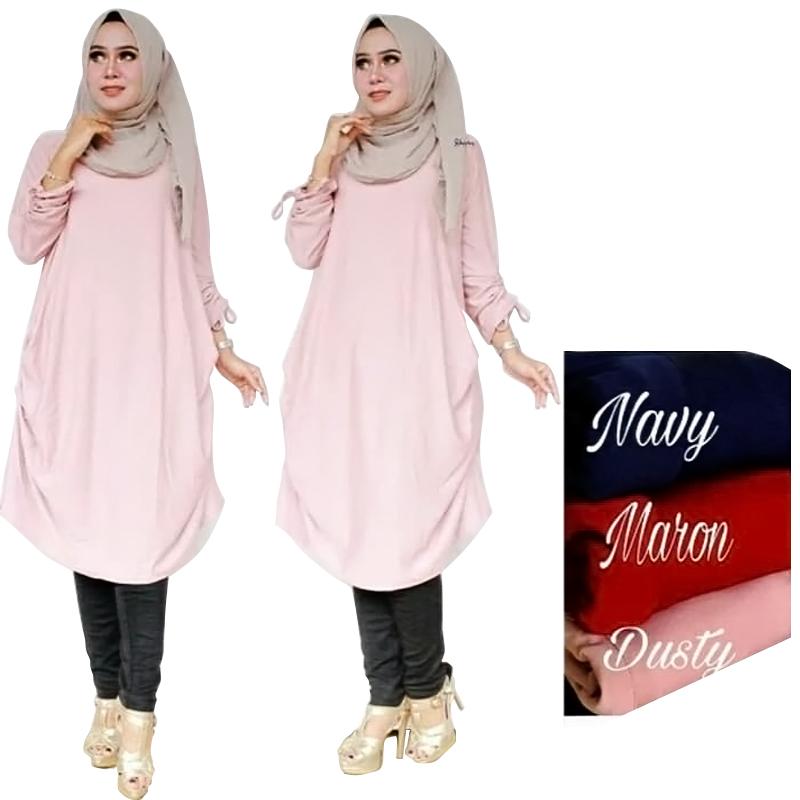 Tunik Kayla / Blus Kayla / Blouse Muslim / Atasan Wanita Long Top Kayla Lengan Panjang