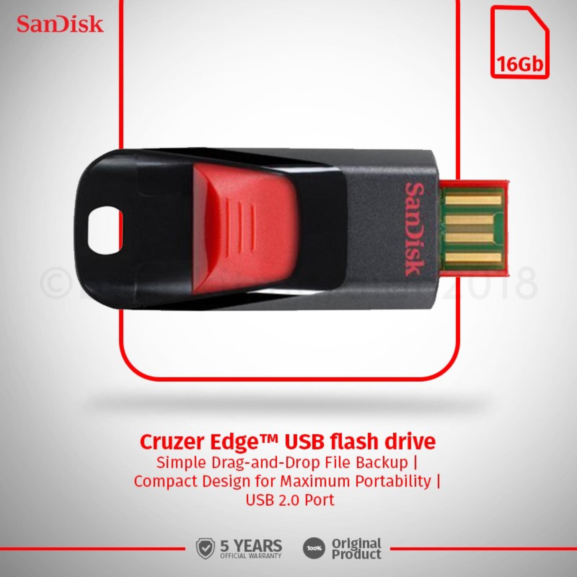 SanDisk Flashdisk Cruzer Edge CZ51 - 16GB