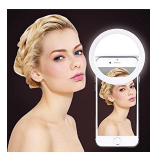 Lampu Selfie With Charger Portable Clip 7STAR - Mini 36 LED Selfie Ring Lamp Fill - in Light Night / Lampu Selfie Ring Lighting For Universal Phone Outdoorfree + With USB Charger 1Pcs