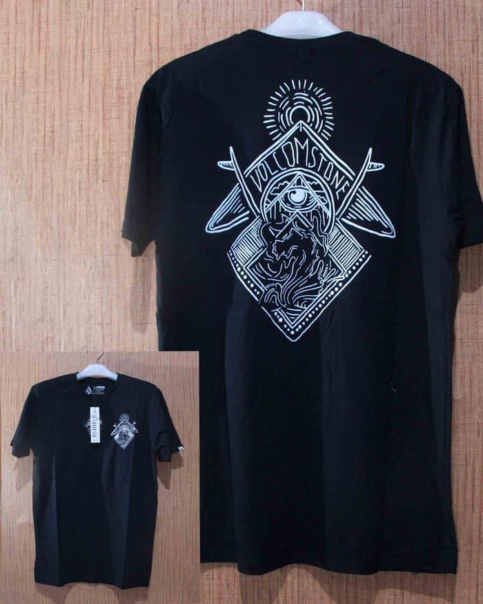 Baju Kaos distro surfing Volcom Black 19