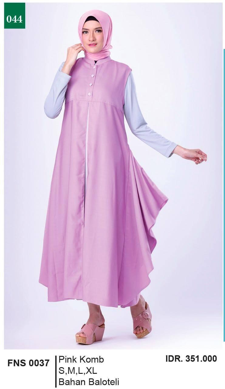 MODEL BAJU TERBARU LONG DRESS MUSLIM KASUAL WANITA