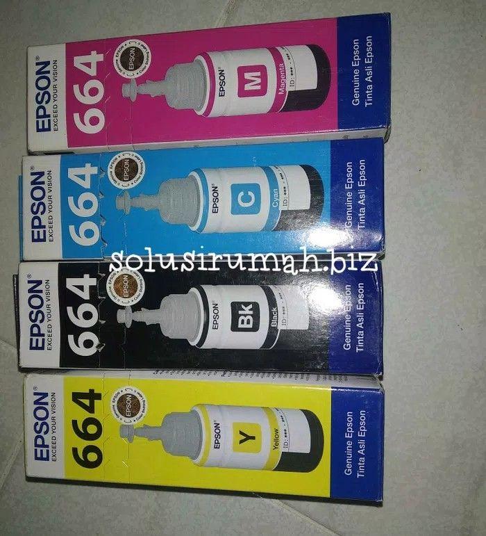 TINTA EPSON 664 GENUINE EPSON kuning Yellow y ink 220 l310 printer ink