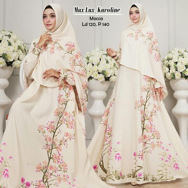 KAROLINE SYARI BIG SIZE - BAJU MUSLIM MURAH TERBARU 2018 GROSIR GAMIS SYARI PAKAIAN WANITA BUSANA PESTA MODERN CELANA SETELAN MAXIDRESS ATASAN COUPLE