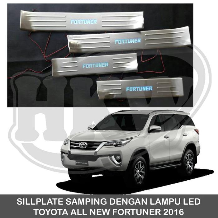 SILLPLATE SAMPING LED FORTUNER 2016