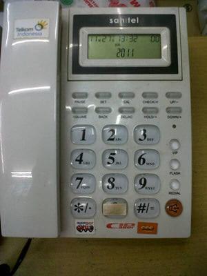 Telepon telkom kabel rumah - kantor sahitel S57 - telephone layar LCD