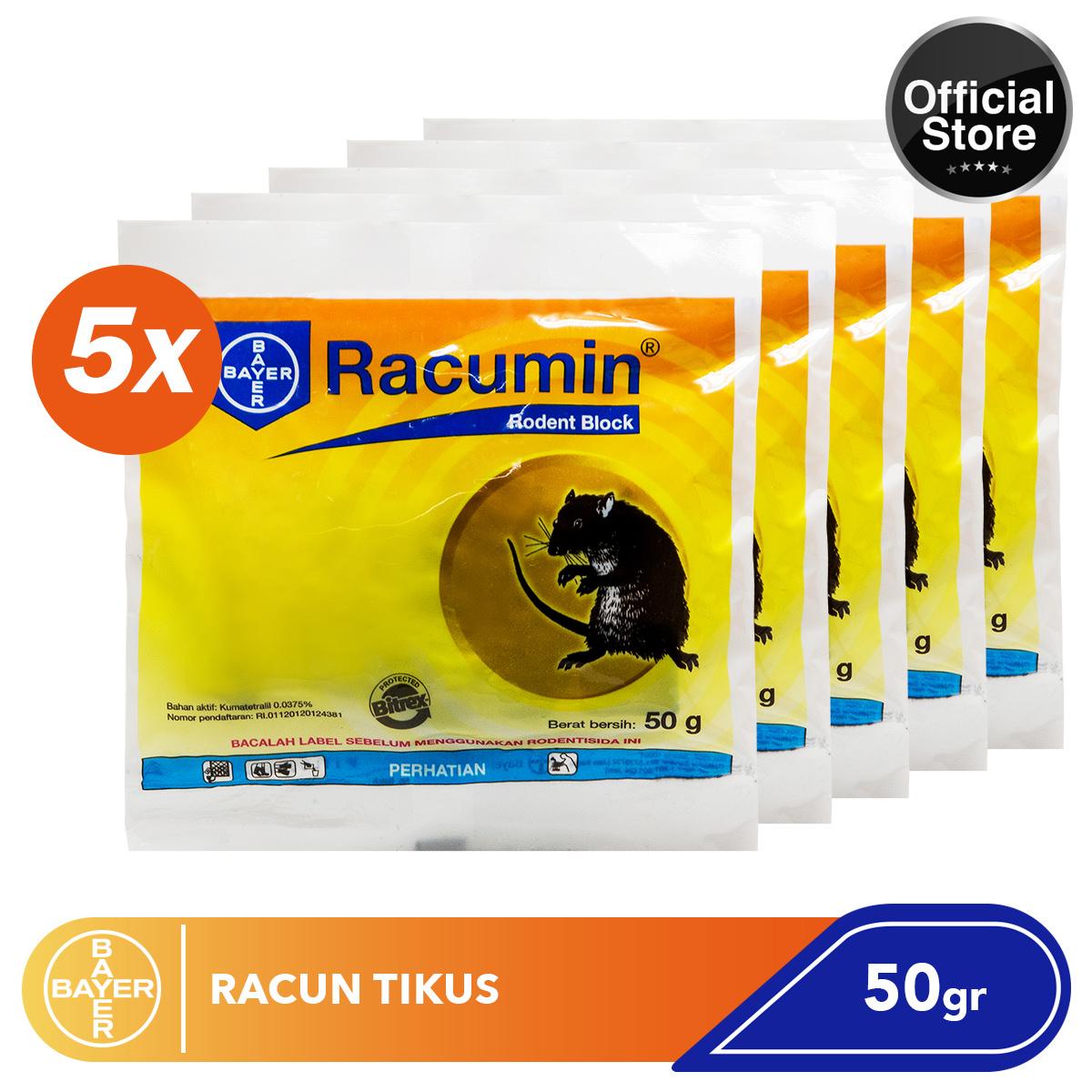 Racumin Waxblock 0,0375 Bb 50 gr - 5pcs ( Racun Tikus )