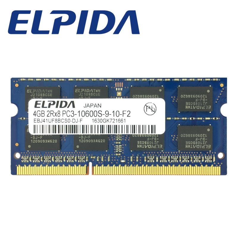 ELPIDA DDR3 4GB 1333mhz pc3-10600 so-dimm memory ram laptop 4GB PC3-10600 memoria notebook - intl