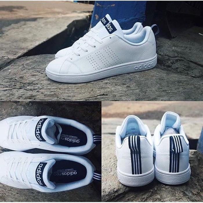 Promo Sepatu Adidas NEO ADVANTAGE CLEAN Navy Original Gratis Ongkir