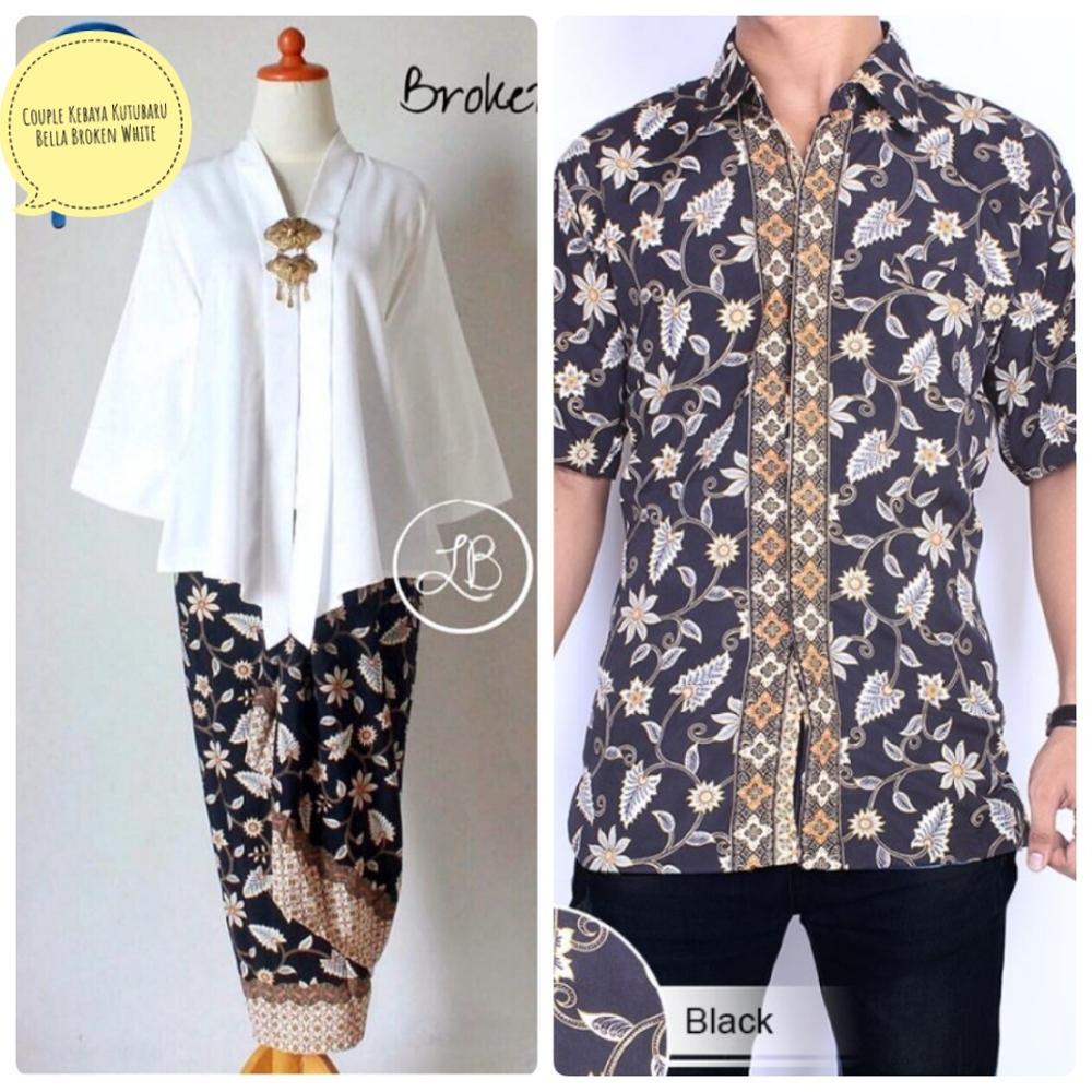 Couple Kebaya Kutubaru Bella Broken White di lapak Toko Kembar Tanah Abang rinymangiwa