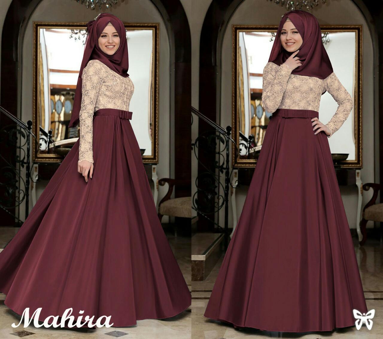 LFS Gaun Terusan Wanita Muslimah Maxi Syari GRATIS PASHMINA / Gamis Lebaran Murah / Gamis Panjang / Dress Muslim / Long Maxi / Baju Lebaran / Syari Syar'i Premium / Gaun Pesta Terusan Wanita Muslim GRATIS JILBAB (Hirama) SS - Mocca Maroon