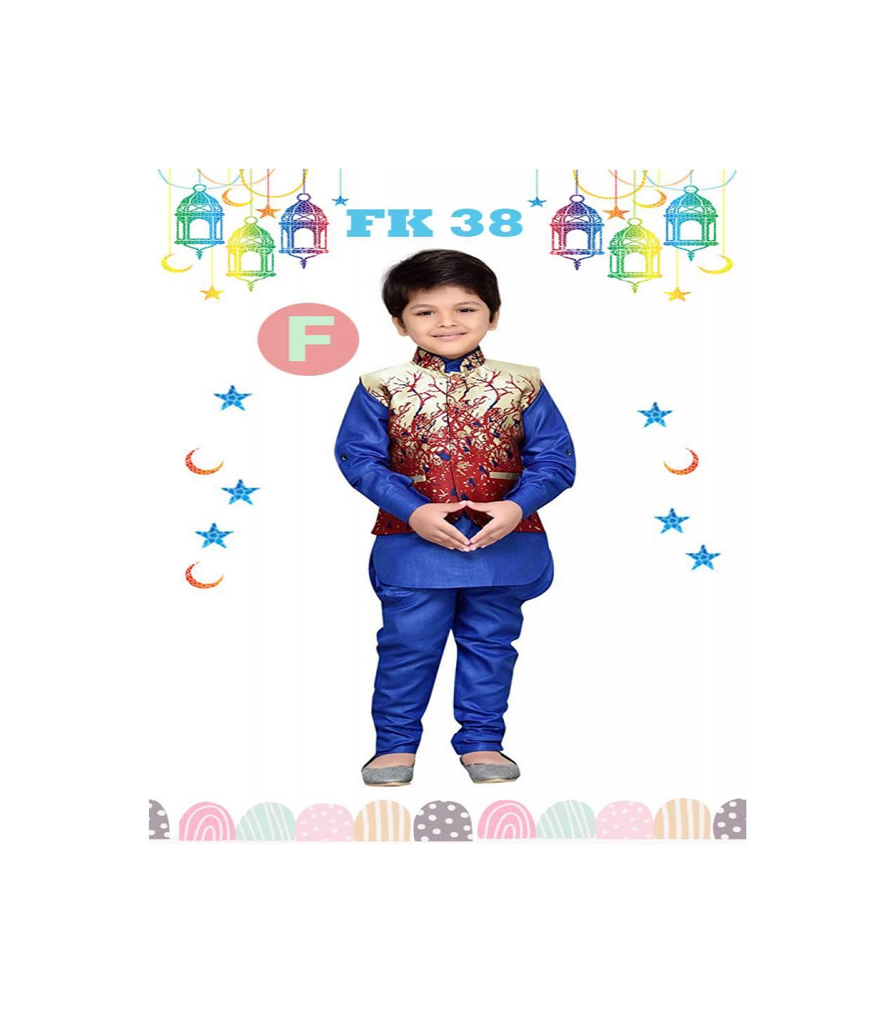 Baju Muslim Koko Anak Atasan 3in1 (2-7Tahun Asli import)