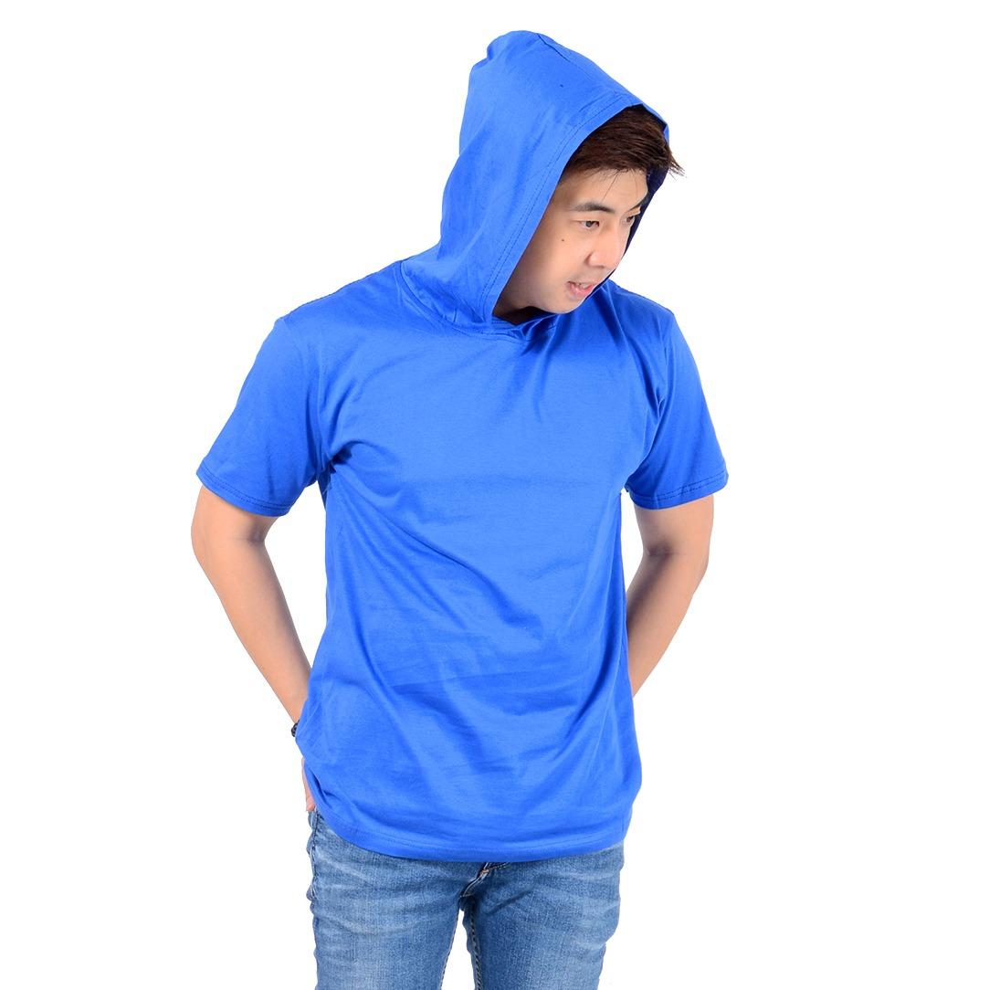 Kaos T-shirt Hoodie Fashion Pria Baju Distro Bahan Cotton Combed Atasan Pria Simple Casual