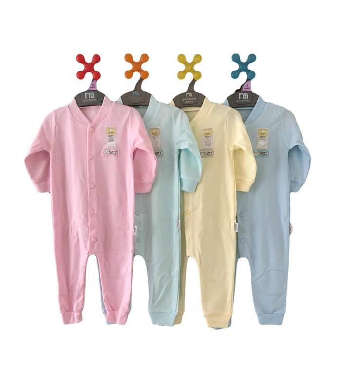 LOA - Fluffy Baju Kodok Buka Kaki Polos 2 Sd 12 Bulan (S,M,L)