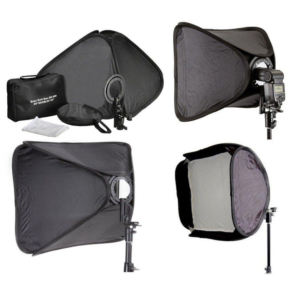 Rajawali Easy Softbox 60x60cm for Yongnuo-Tronic-Viltrox-Godox Flash