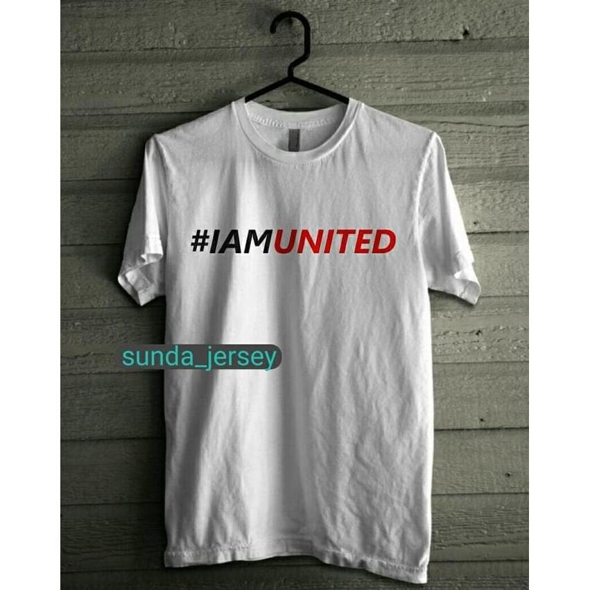 Kaos Tshirt Baju Combed 30S Distro #Iamunited I Am United Manchester - Comjersey
