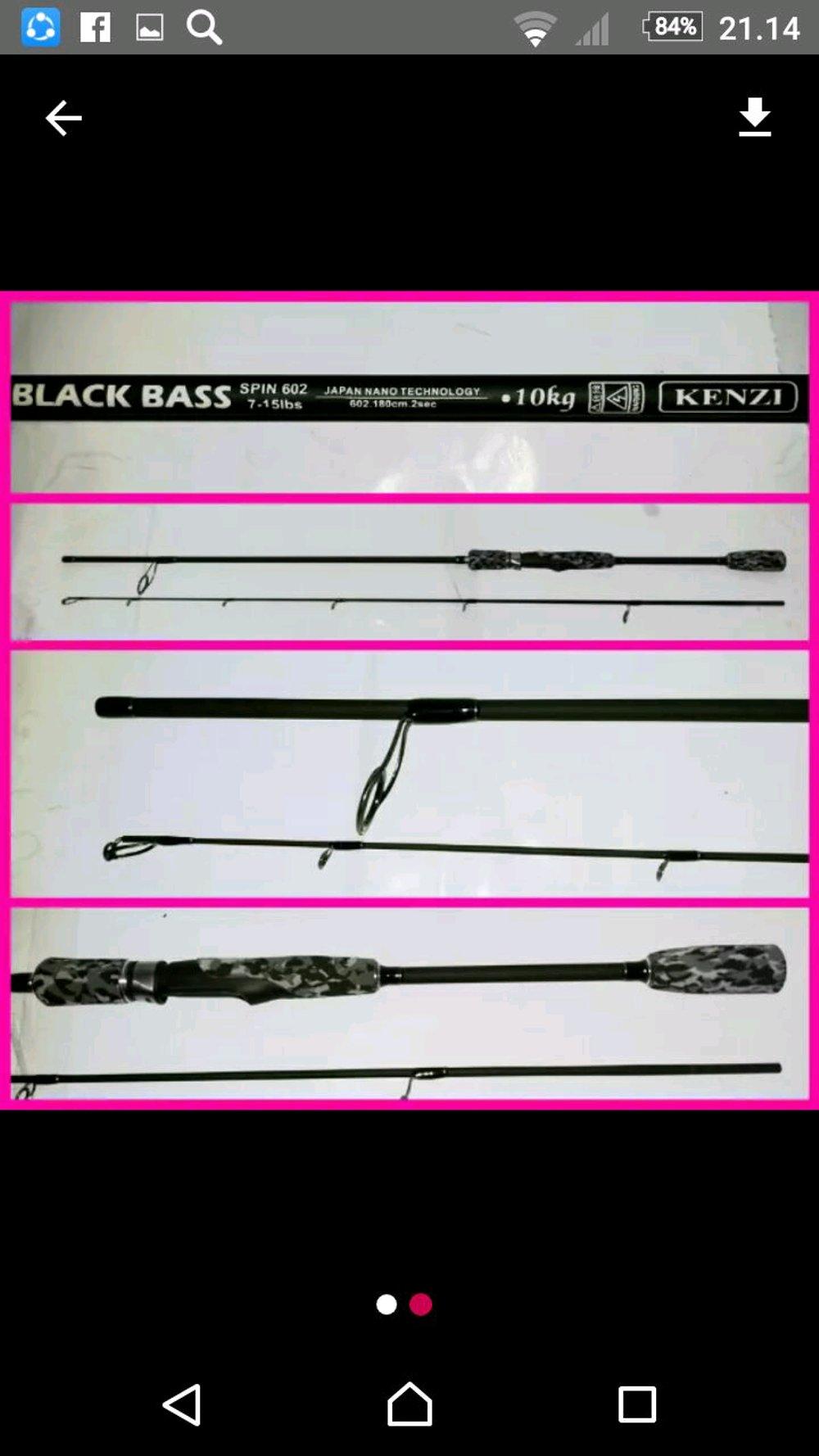 Joran KENZI BLACK BASS 180 cm # Fishing Erik fishingerik