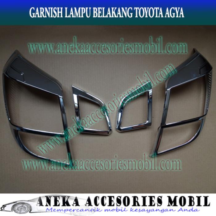 Paket: Garnish Lampu Depan Dan Belakang Toyota Agya 2017