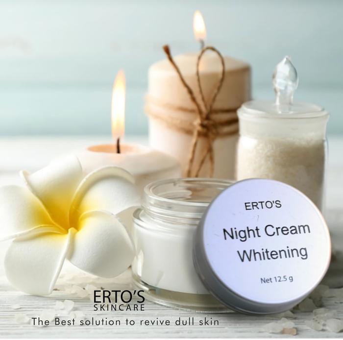 Ertos Dermo Night Care Whitening Cream - Skincare Original BPOM  