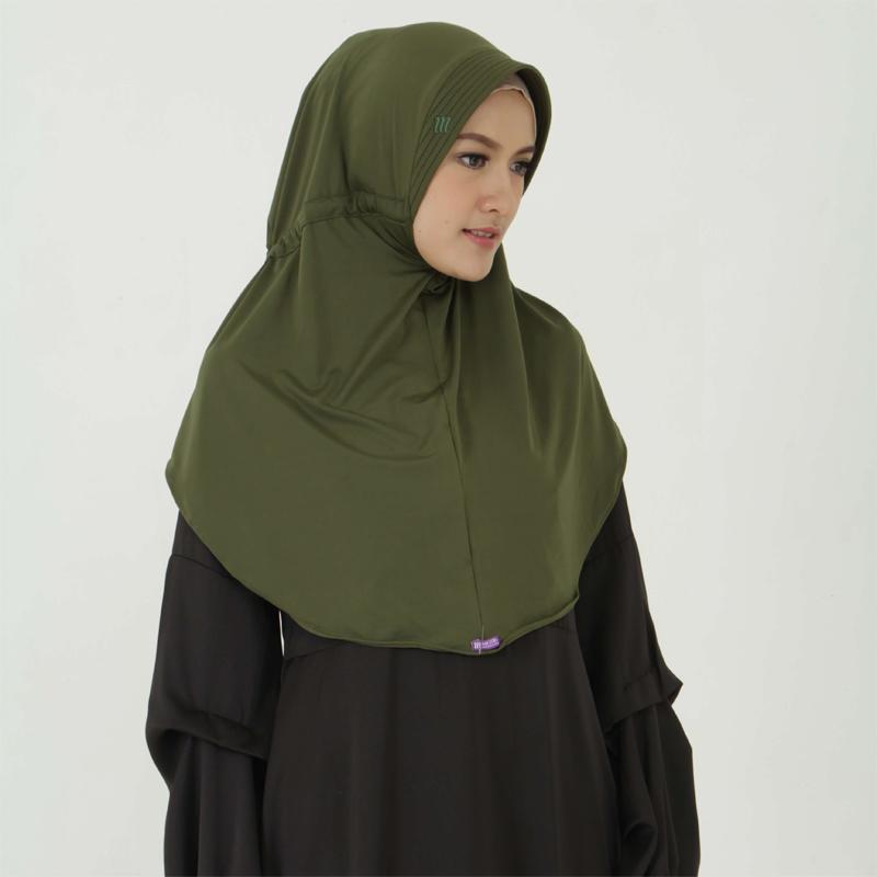 KERUDUNG WANITA MUSLIMAH / BERGO / HIJAB INSTAN - BERGO SEROJA