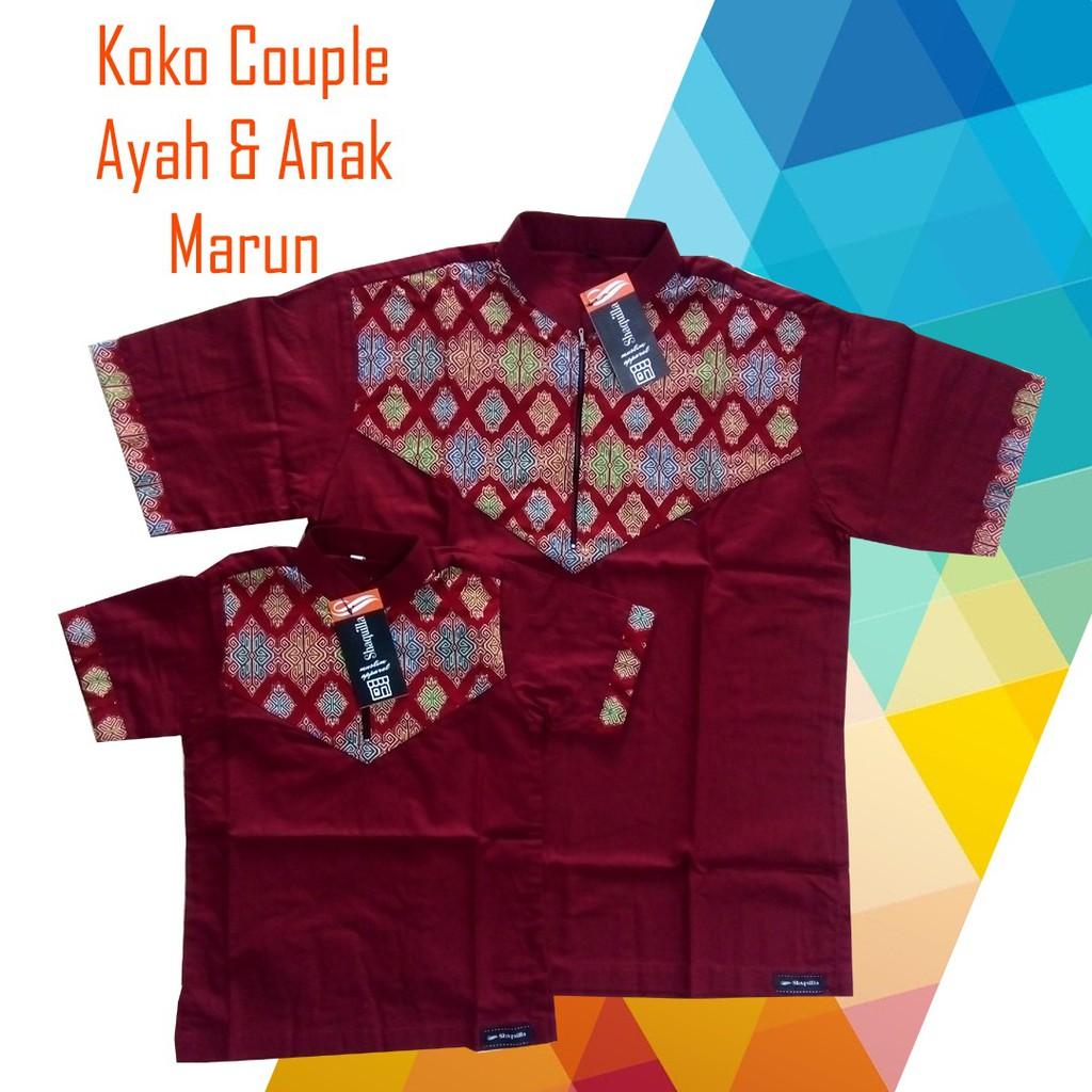 Koko Couple / koko anak / koko dewasa / koko anak dan ayah / baju koko / koko/ busana muslim (DWS Marun M)