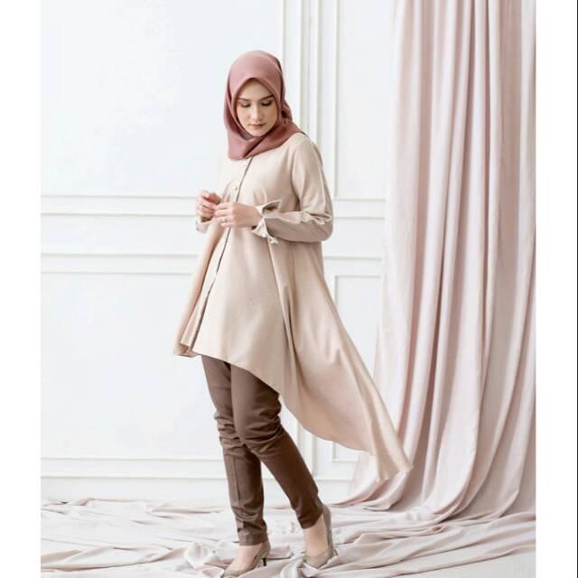 JULIETTE TUNIC BY WK @WEARINGKLAMBY WEARING KLAMBYSTONE XL (Stone XL)