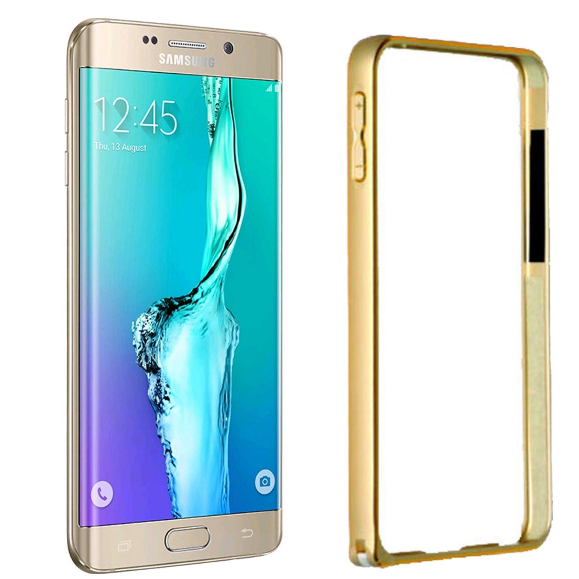 Aluminium Bumper Stainless Metal Bezel List for Samsung Galaxy S7 Edge (G935) / 4G LTE Duos - Gold