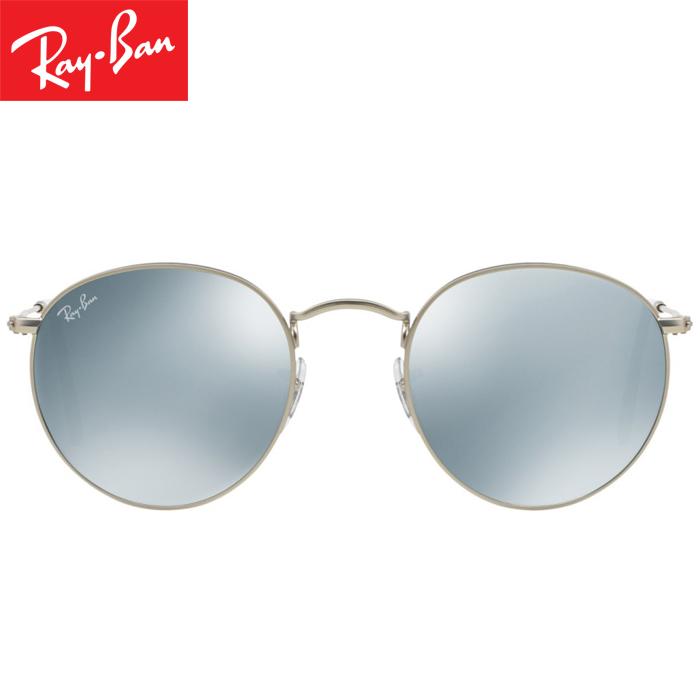 Rayban RB3447 019/30 50-21 Round Flash Lenses Kacamata Pria Wanita Eye Wear Men Women Sunglasses Silver Frame Silver Flash Lens