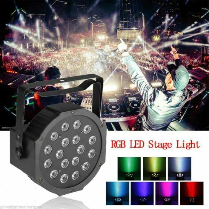 Lampu Sorot Panggung Disco LED PAR RGBW 18W DJ Stage Lighting Party