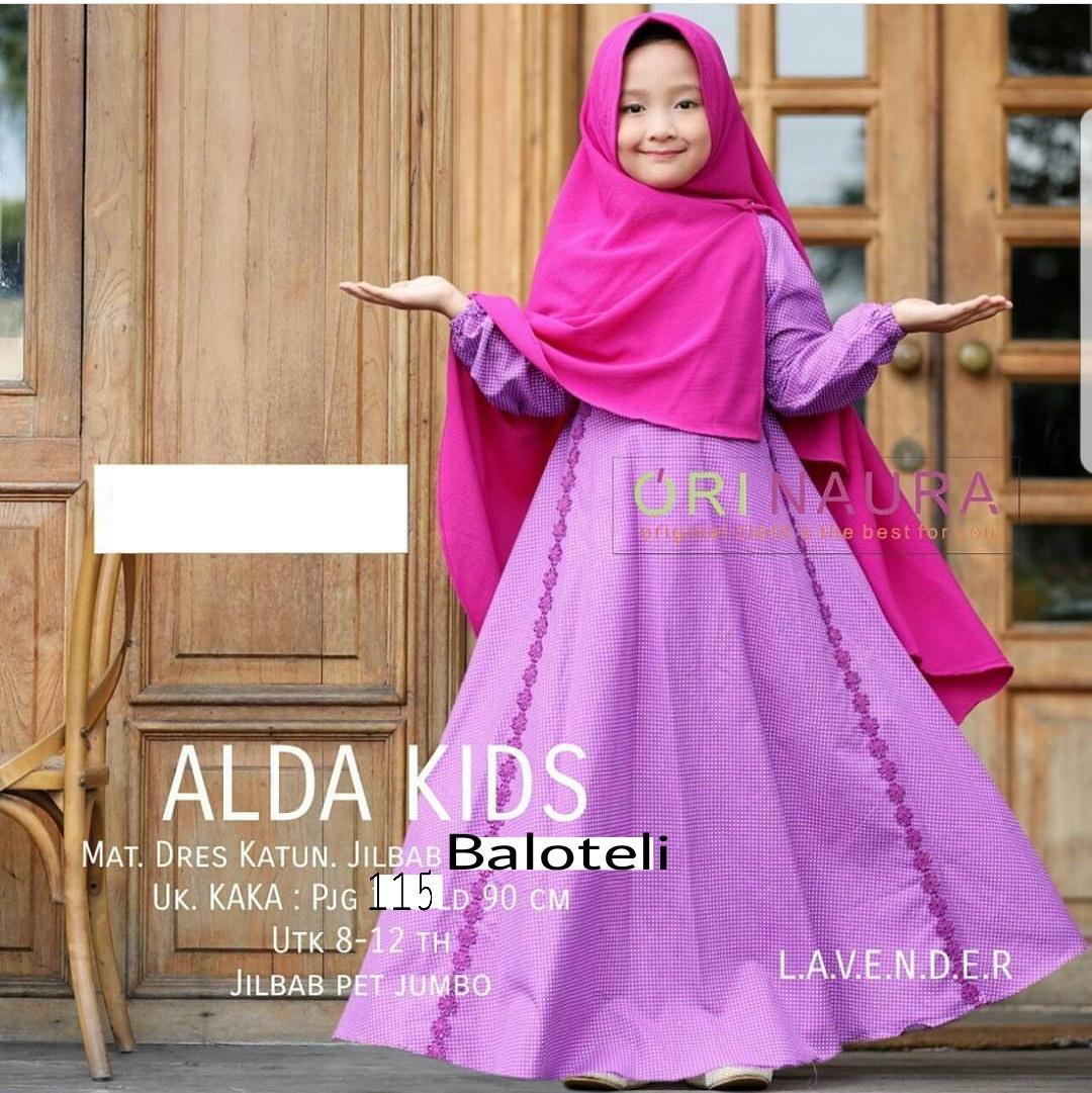 MJ Gamis Anak Alda Polka Kids - Cotton Polka