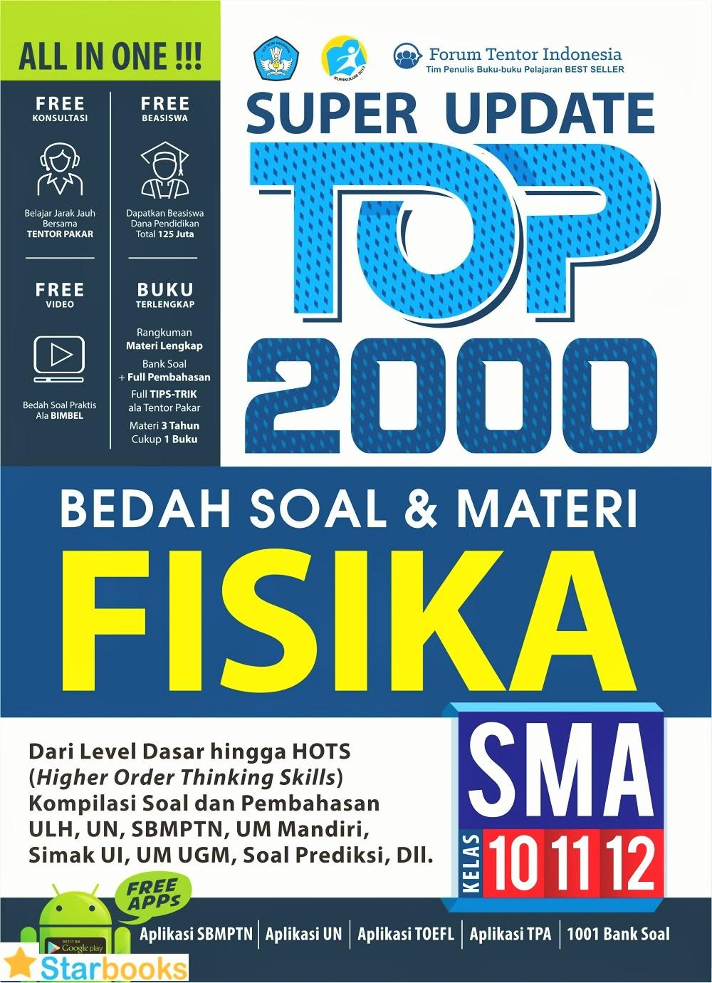 BUKU FISIKA SMA: SUPER UPDATE TOP 2000 BEDAH SOAL & MATERI