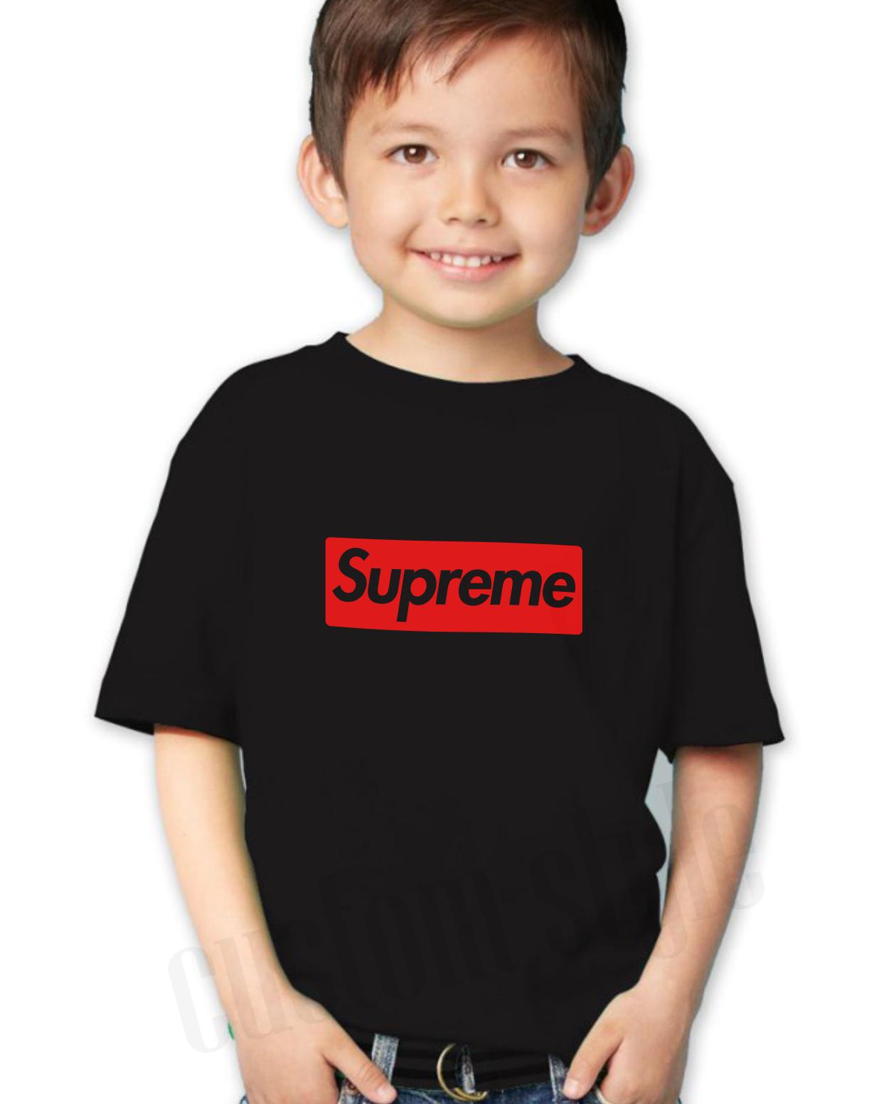 kaos anak / kaos distro anak / kaos custom supreme