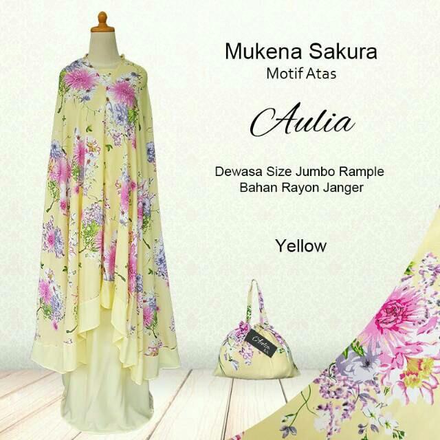 Mukena Bali Jumbo Sakura Motif Atas