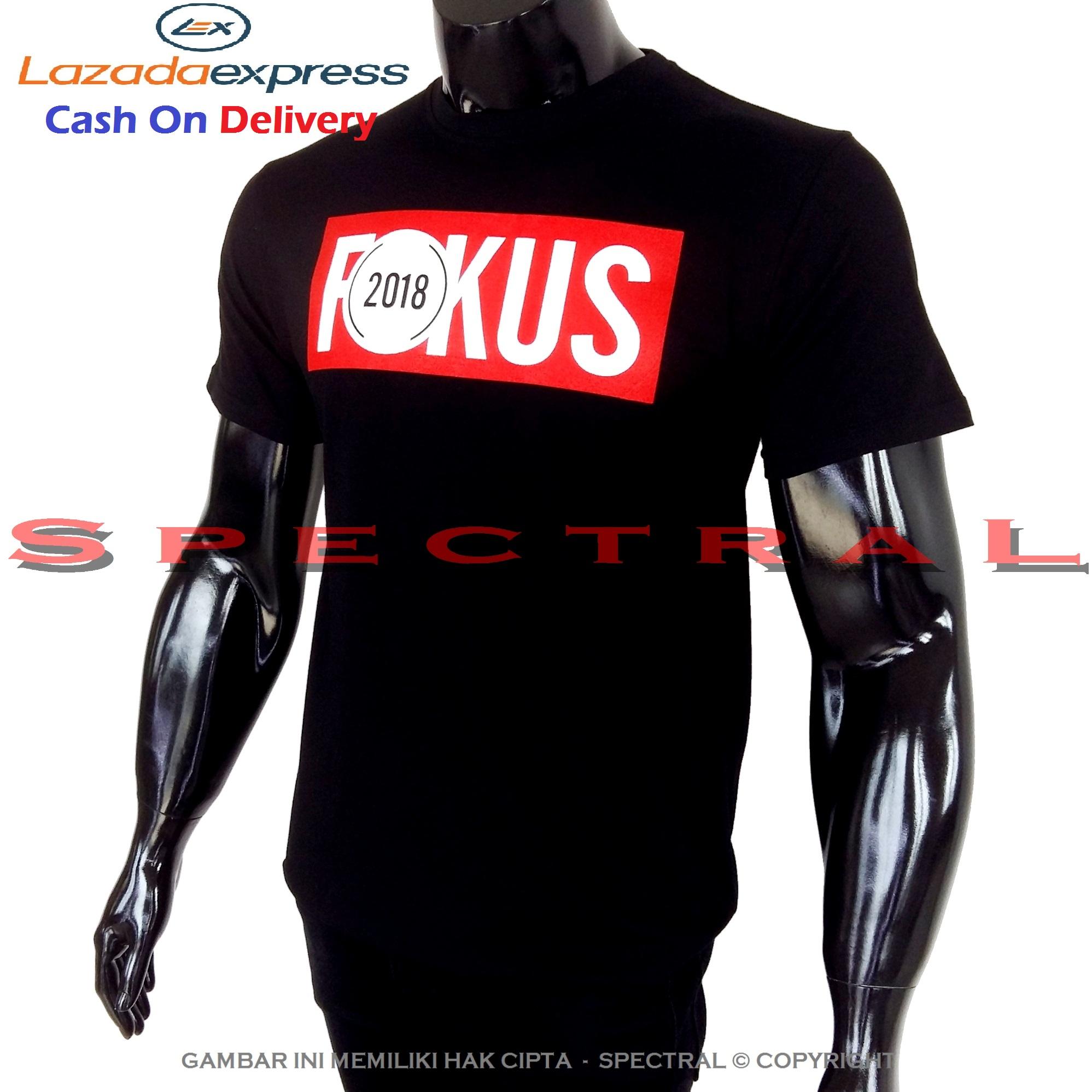 Spectral – FOKUS 2018 100% Soft Cotton Combed 30s Kaos Distro Fashion T-Shirt Atasan Terbaru Baju Pakaian Polos Pria Wanita Cewe Cowo Lengan Murah Bagus Keren Jaman Kekinian Jakarta Bandung Gambar Tulisan Kata Lucu Viral Merek Gombal Janda Bijak Istri