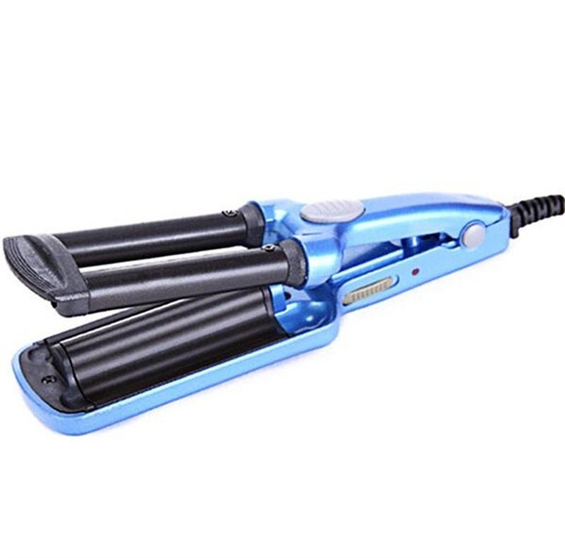 Pemanasan Cepat TITANIUM AUTOMATIC Pengkeriting Rambut Keramik 3 Barel Rambut Wave Waver Alat Pengeriting Rambut Roller